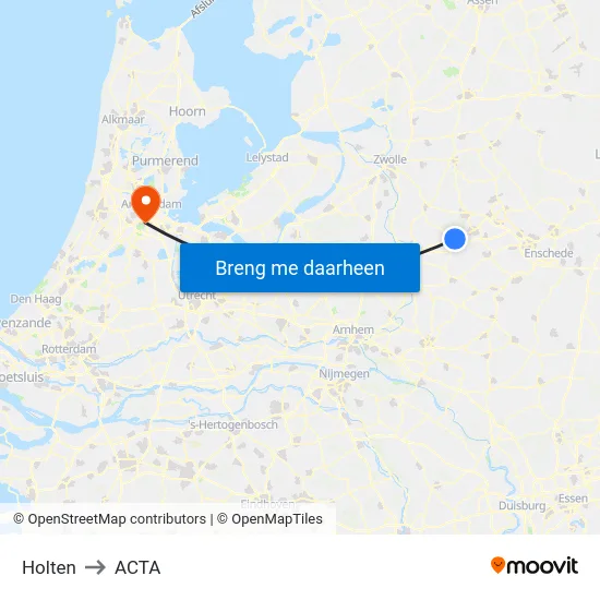 Holten to ACTA map