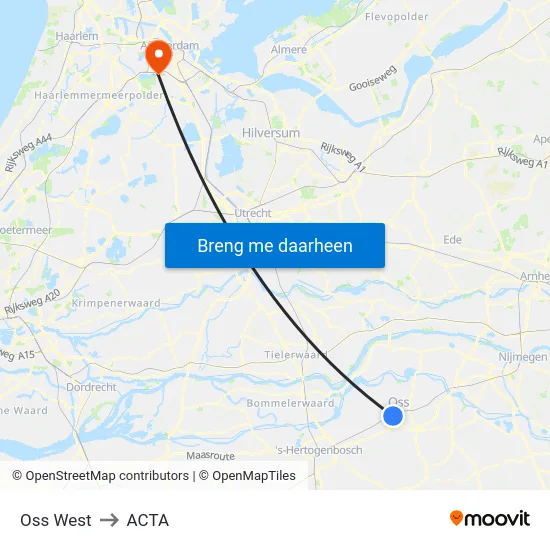 Oss West to ACTA map