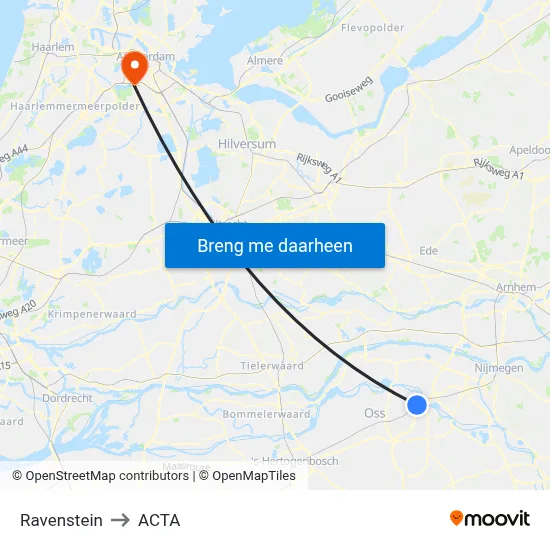 Ravenstein to ACTA map