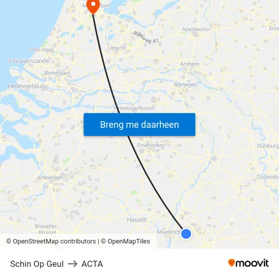 Schin Op Geul to ACTA map