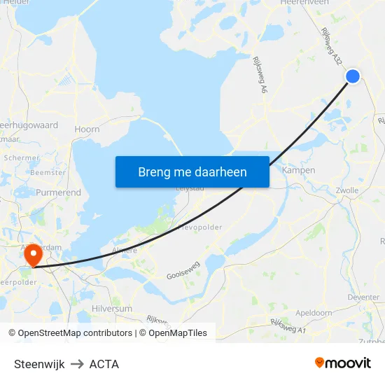 Steenwijk to ACTA map