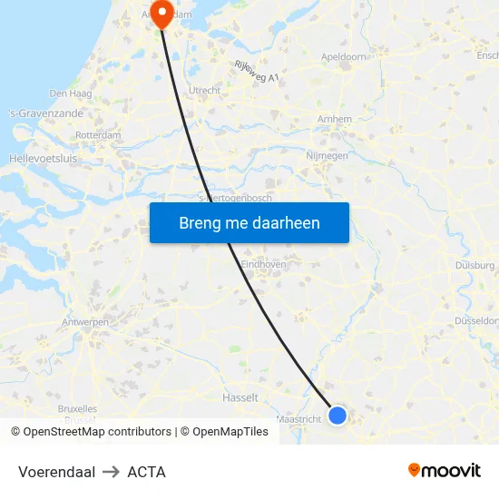 Voerendaal to ACTA map