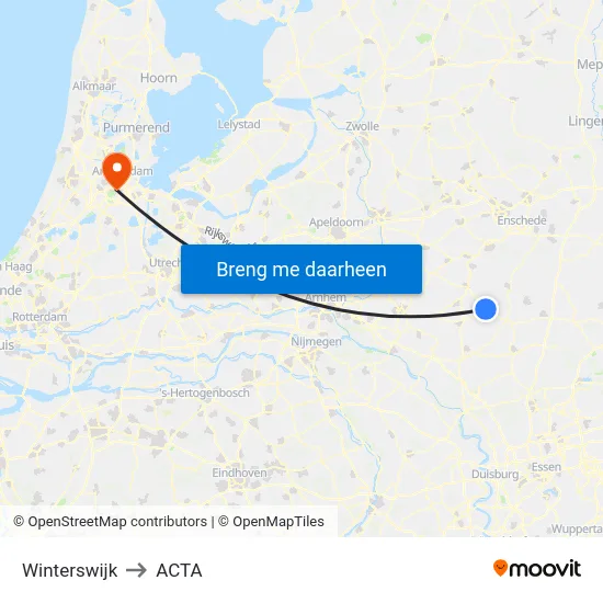 Winterswijk to ACTA map