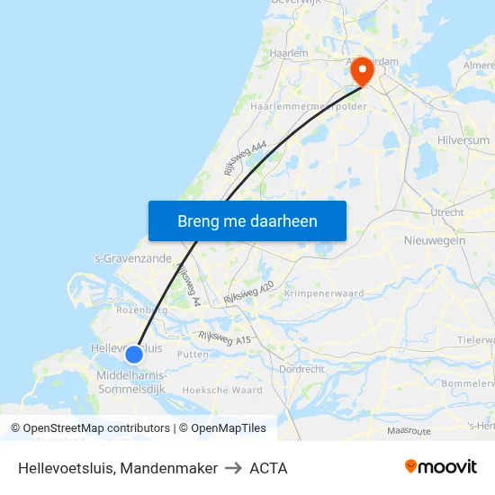 Hellevoetsluis, Mandenmaker to ACTA map