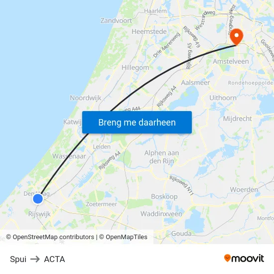 Spui to ACTA map