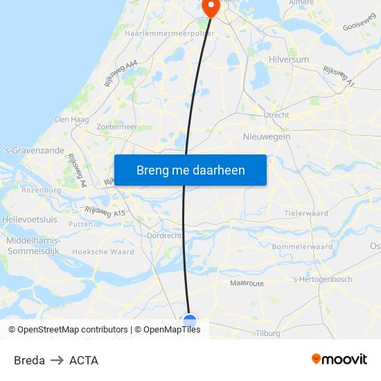 Breda to ACTA map