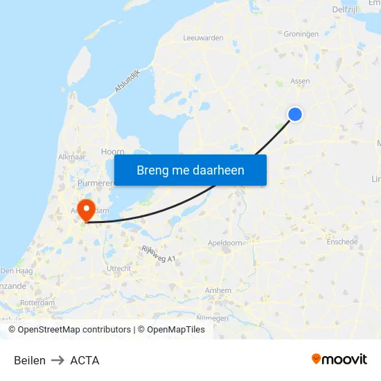 Beilen to ACTA map