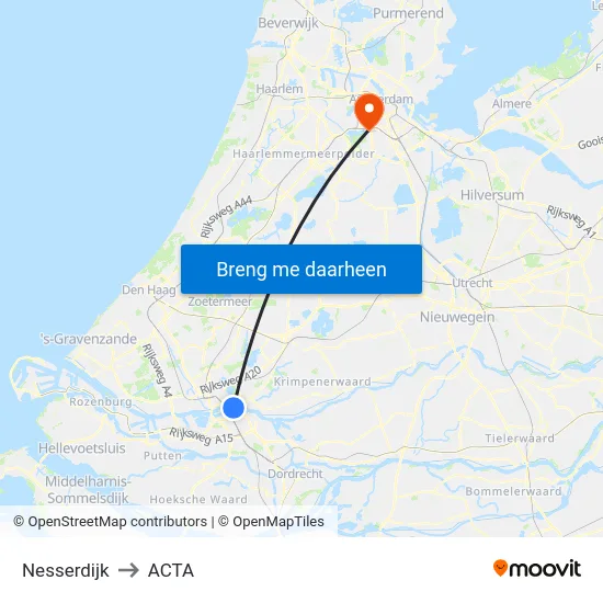 Nesserdijk to ACTA map