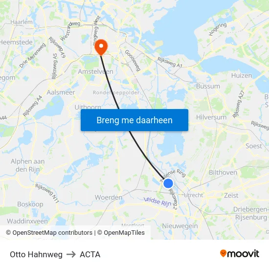 Otto Hahnweg to ACTA map