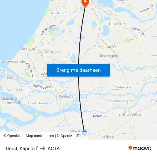 Dorst, Kapelerf to ACTA map