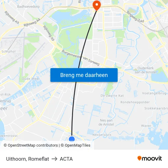 Uithoorn, Romeflat to ACTA map