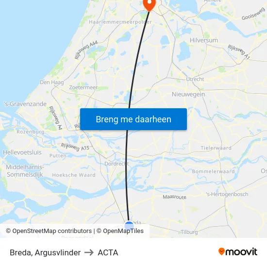 Breda, Argusvlinder to ACTA map