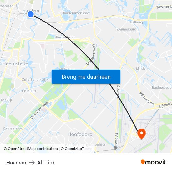 Haarlem to Ab-Link map