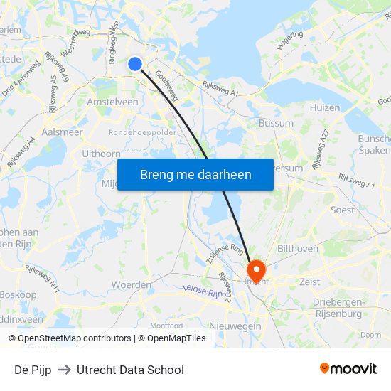 De Pijp to Utrecht Data School map