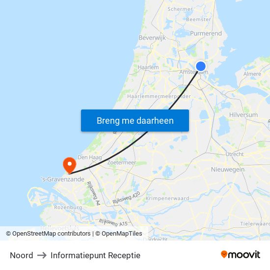 Noord to Informatiepunt Receptie map