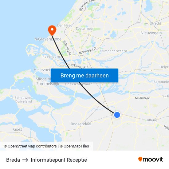 Breda to Informatiepunt Receptie map