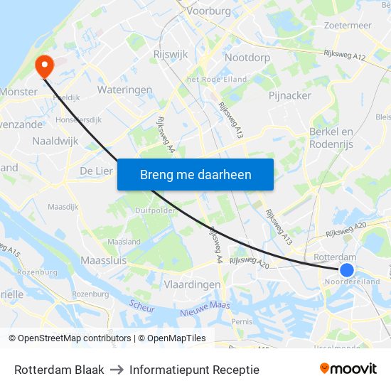 Rotterdam Blaak to Informatiepunt Receptie map