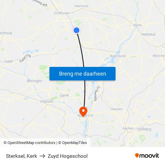 Sterksel, Kerk to Zuyd Hogeschool map