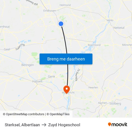 Sterksel, Albertlaan to Zuyd Hogeschool map