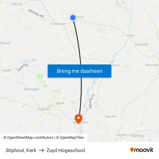 Stiphout, Kerk to Zuyd Hogeschool map