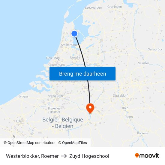 Westerblokker, Roemer to Zuyd Hogeschool map