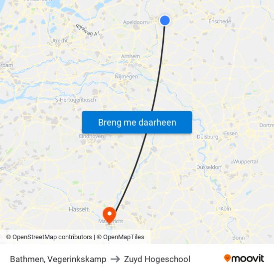 Bathmen, Vegerinkskamp to Zuyd Hogeschool map