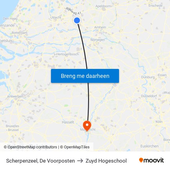 Scherpenzeel, De Voorposten to Zuyd Hogeschool map