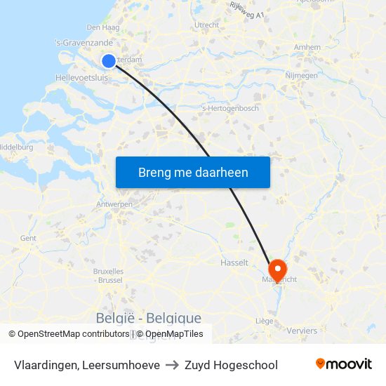 Vlaardingen, Leersumhoeve to Zuyd Hogeschool map