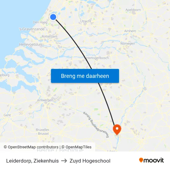 Leiderdorp, Ziekenhuis to Zuyd Hogeschool map