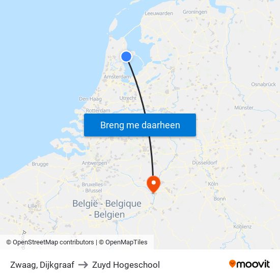 Zwaag, Dijkgraaf to Zuyd Hogeschool map