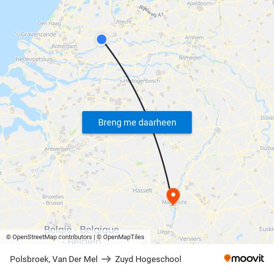 Polsbroek, Van Der Mel to Zuyd Hogeschool map