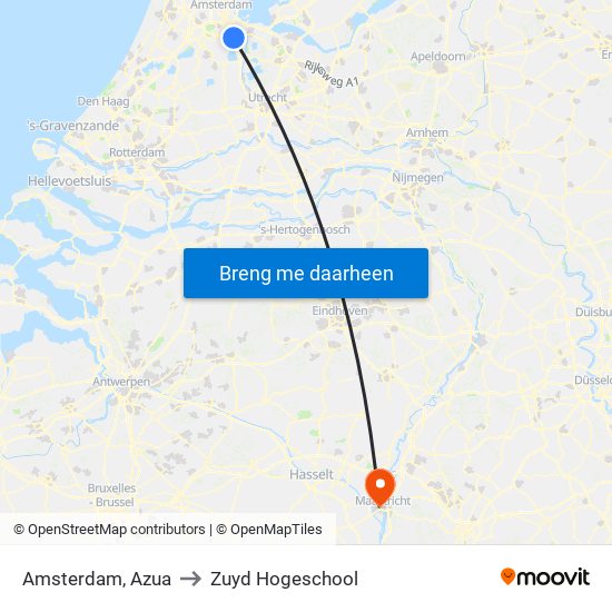 Amsterdam, Azua to Zuyd Hogeschool map