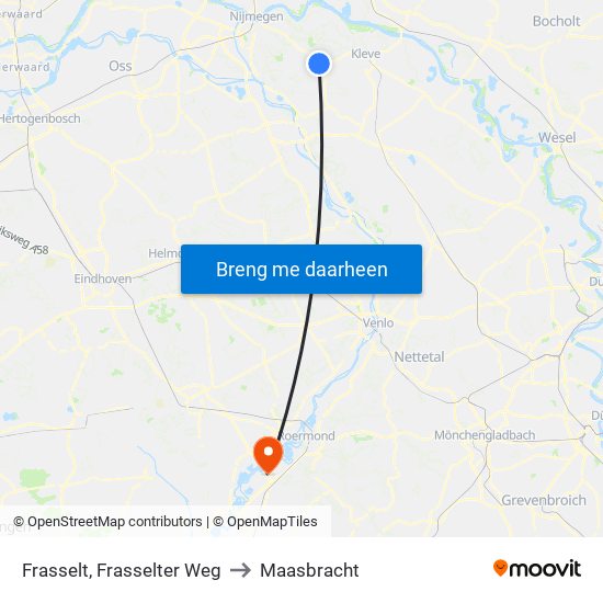 Frasselt, Frasselter Weg to Maasbracht map