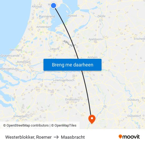 Westerblokker, Roemer to Maasbracht map