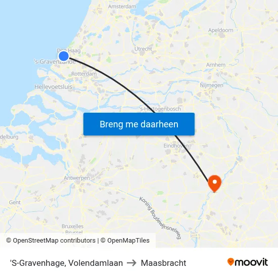 'S-Gravenhage, Volendamlaan to Maasbracht map