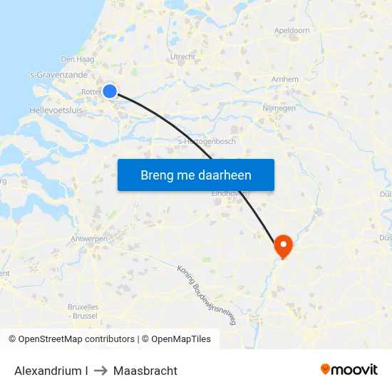Alexandrium I to Maasbracht map