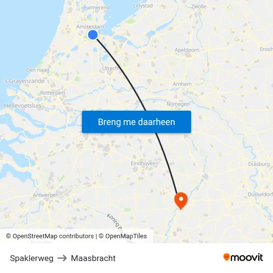 Spaklerweg to Maasbracht map