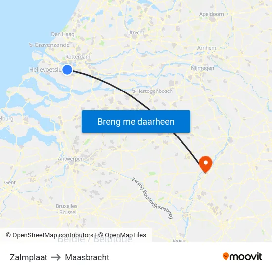 Zalmplaat to Maasbracht map