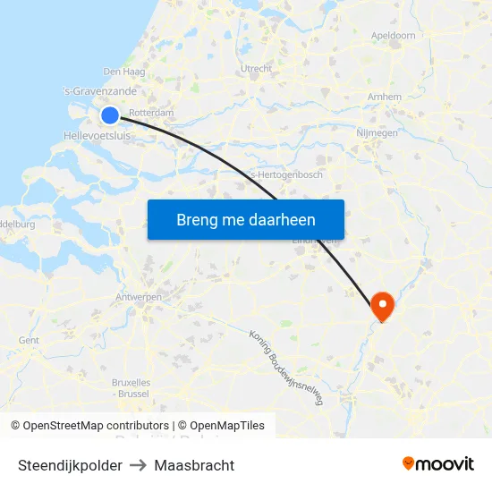 Steendijkpolder to Maasbracht map