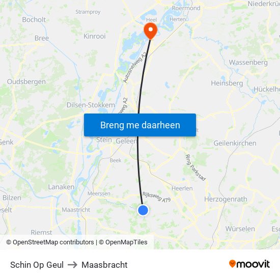 Schin Op Geul to Maasbracht map