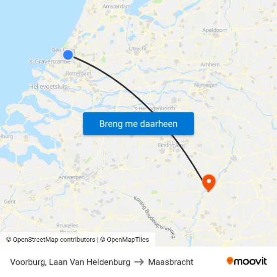 Voorburg, Laan Van Heldenburg to Maasbracht map