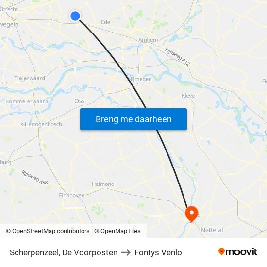 Scherpenzeel, De Voorposten to Fontys Venlo map