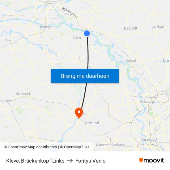 Kleve, Brückenkopf Links to Fontys Venlo map