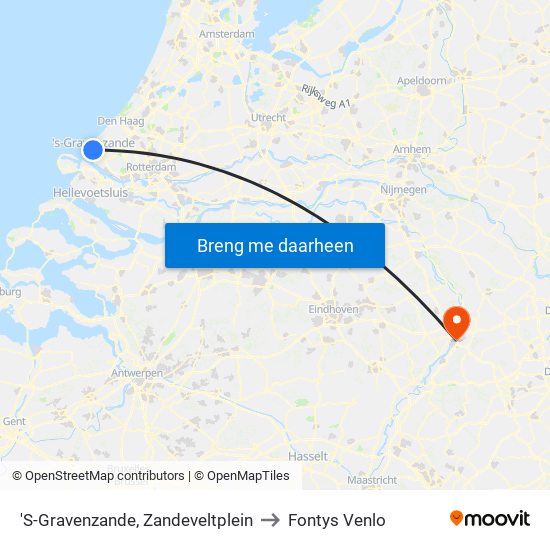 'S-Gravenzande, Zandeveltplein to Fontys Venlo map