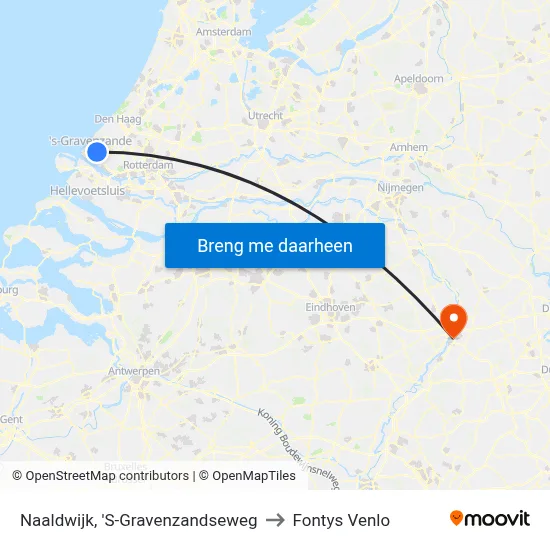 Naaldwijk, 'S-Gravenzandseweg to Fontys Venlo map
