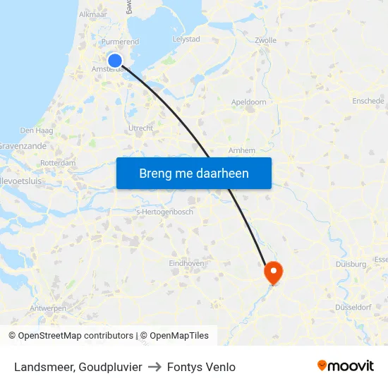 Landsmeer, Goudpluvier to Fontys Venlo map