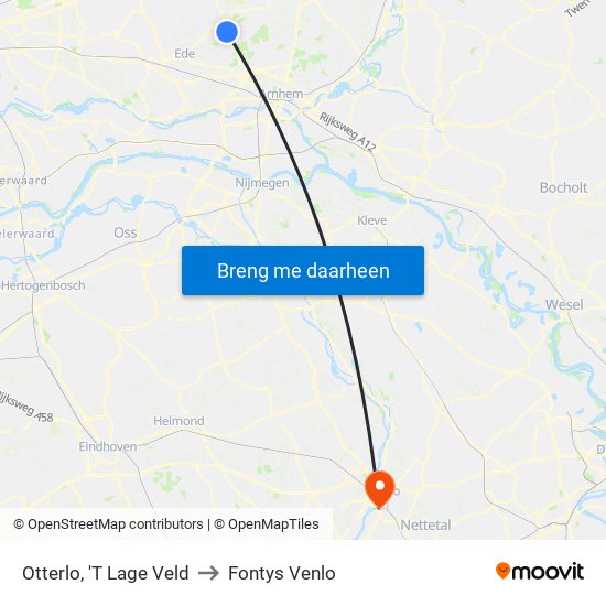 Otterlo, 'T Lage Veld to Fontys Venlo map
