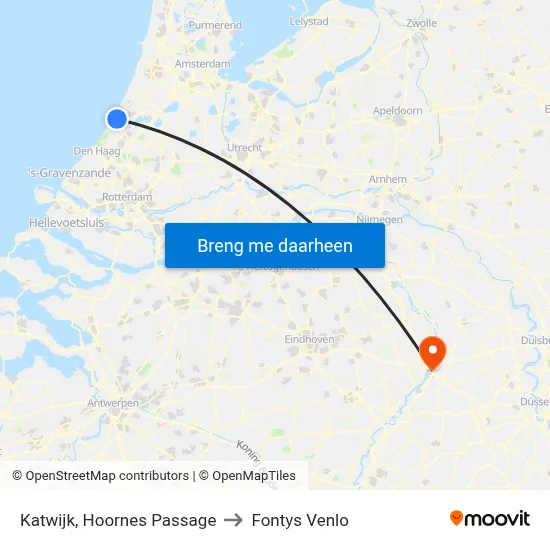 Katwijk, Hoornes Passage to Fontys Venlo map