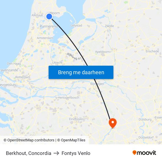Berkhout, Concordia to Fontys Venlo map