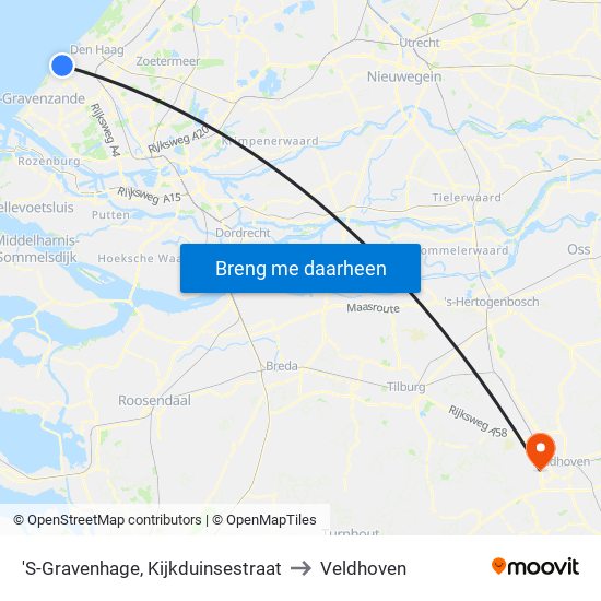 'S-Gravenhage, Kijkduinsestraat to Veldhoven map
